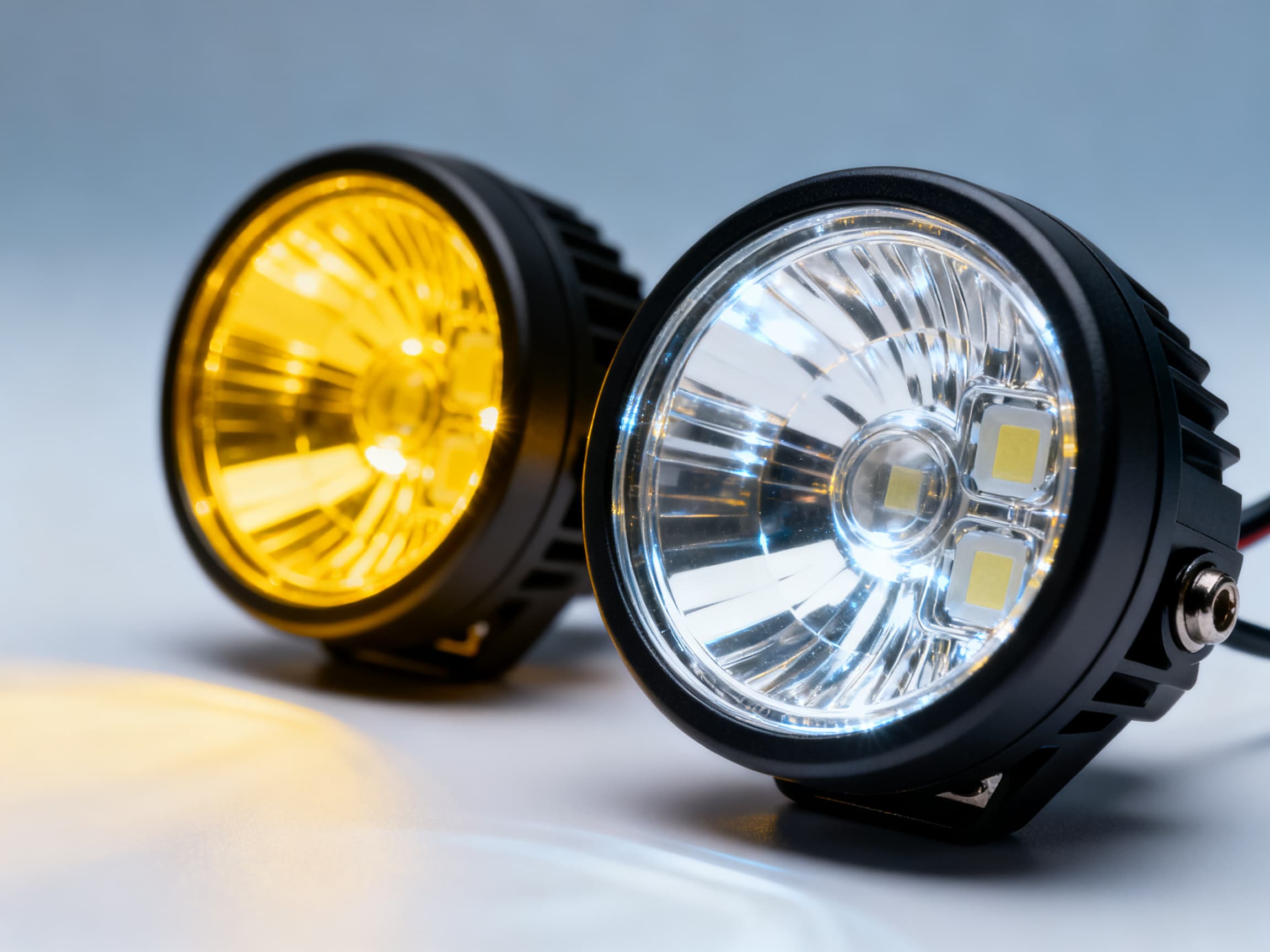 SAE fog and driving LED light pods pair